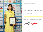 Hệ thống BaLoTuiXach nhận giải thưởng Top 10 Thương hiệu Dẫn đầu Việt Nam 2018