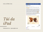 BaloTuiXach gia công túi iPad cho Việt Tiến
