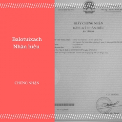 Nhãn hiệu Balotuixach đã được bảo hộ độc quyền